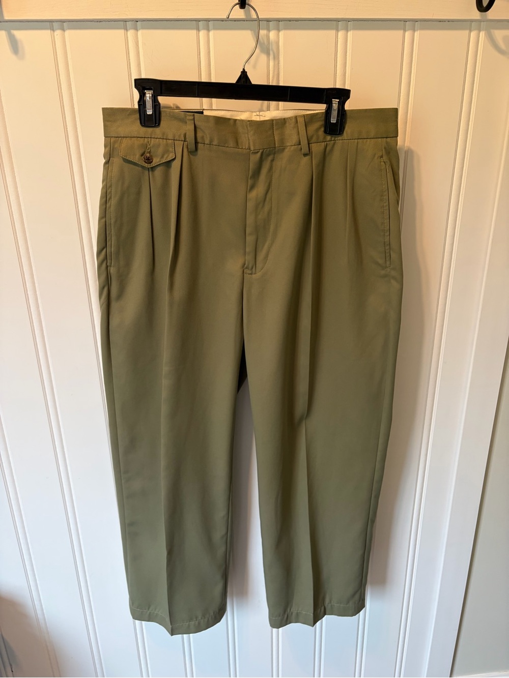 Vintage Polo Golf Ralph Lauren Pleated Mens 32x25.5 Olive High Rise Trousers